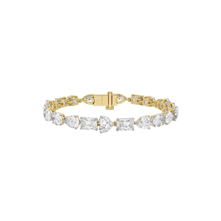 Multi-Shape Fancy Lab Grown Diamond Tennis Bracelet