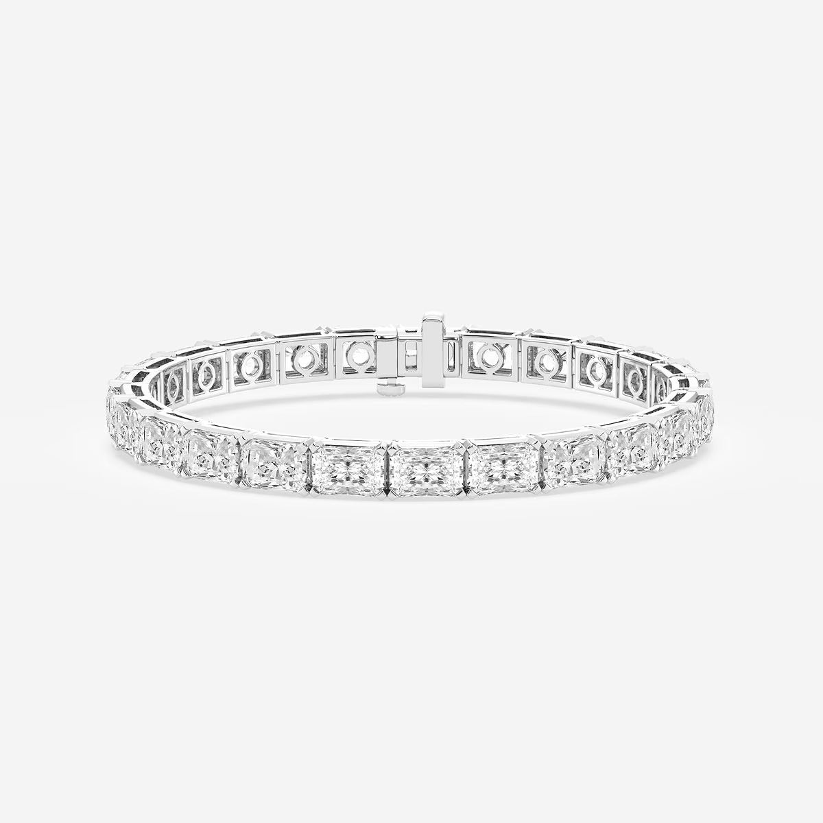 8-inch Radiant Lab-Grown Diamond Tennis Bracelet, 21 carats