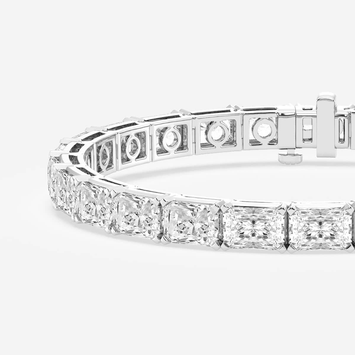 8-inch Radiant Lab-Grown Diamond Tennis Bracelet, 21 carats