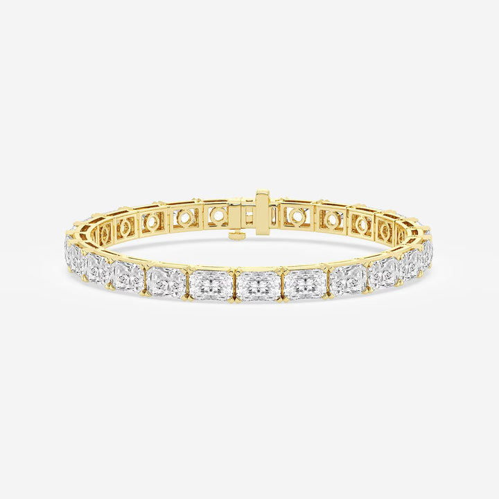 8-inch Radiant Lab-Grown Diamond Tennis Bracelet, 21 carats