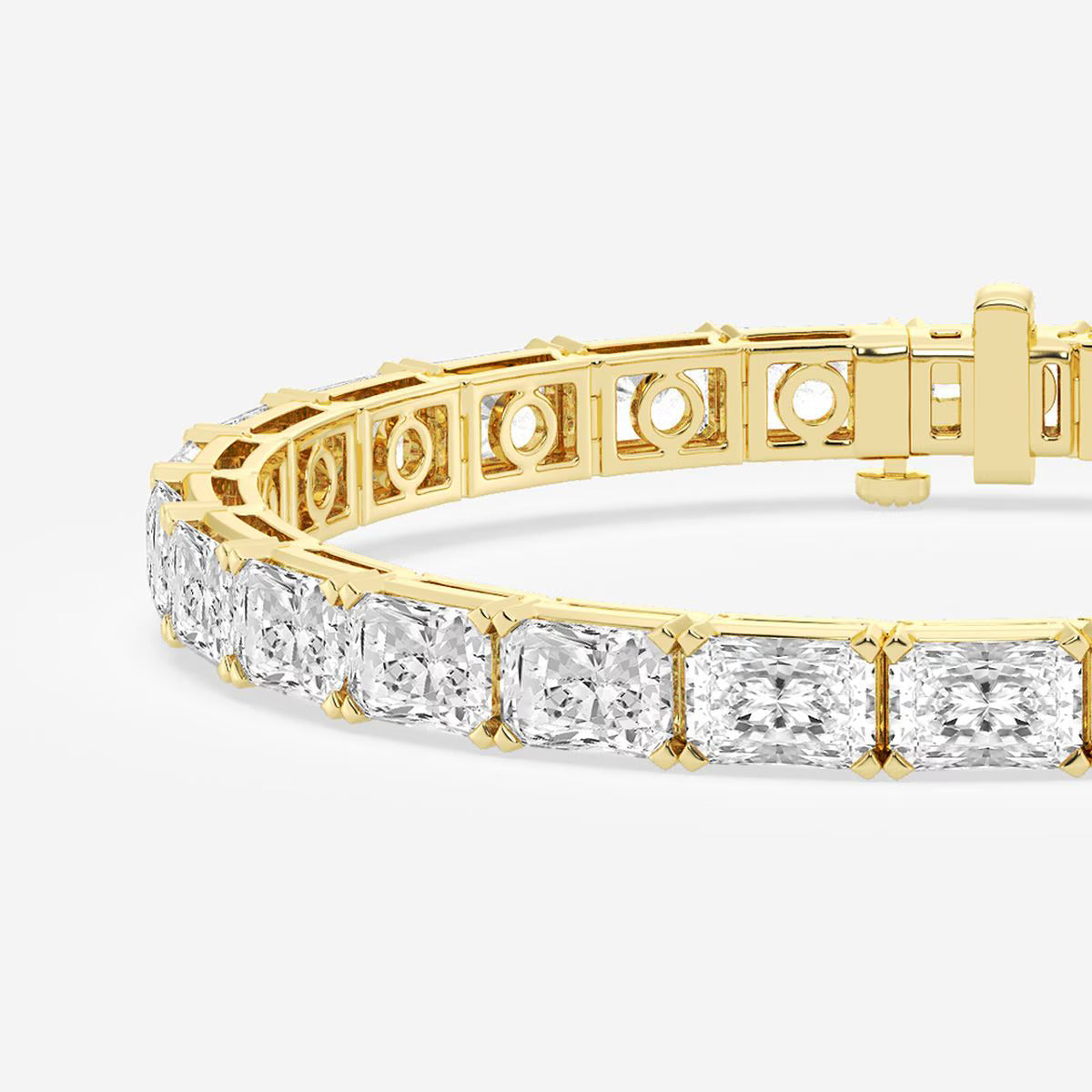 8-inch Radiant Lab-Grown Diamond Tennis Bracelet, 21 carats