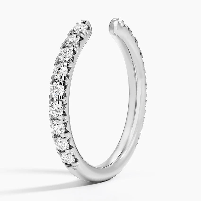 Sienna Three-Quarter Coverage Diamond Open Ring