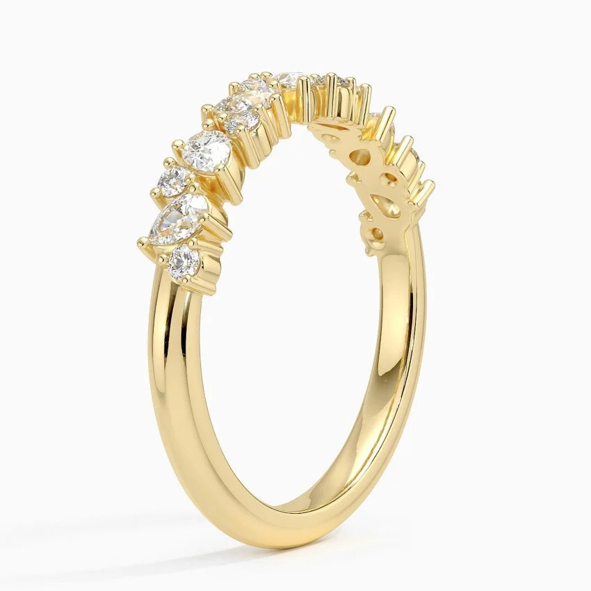 Olivetta Half Coverage Lab Diamond Ring
