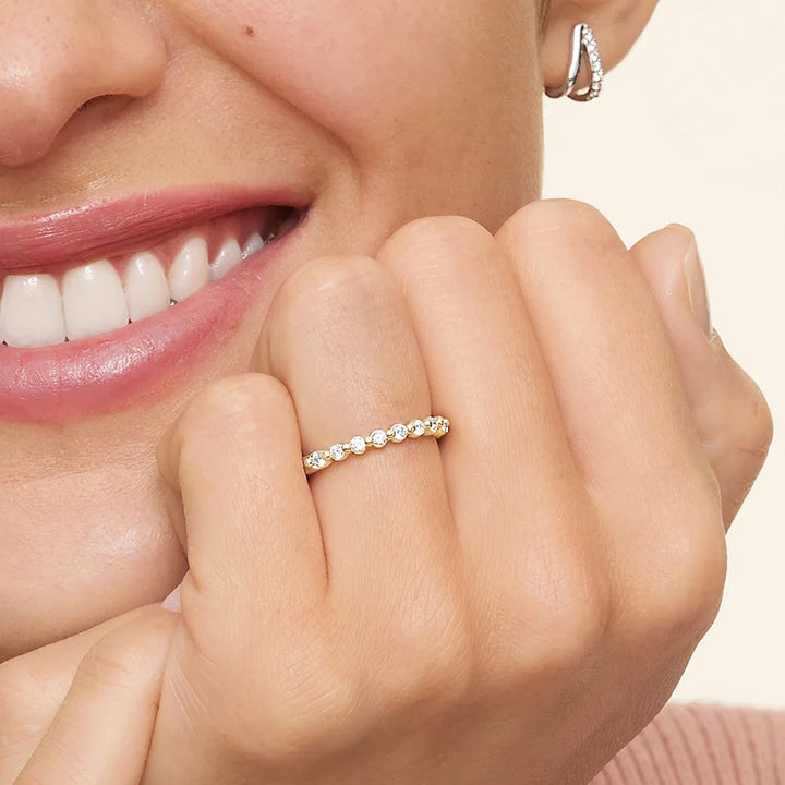 Marseille Half Coverage Diamond Ring