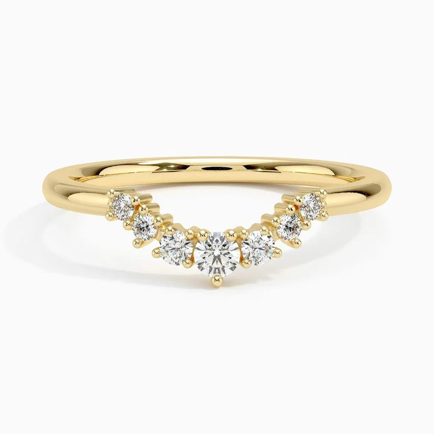 Aria Contoured Lab Diamond Ring