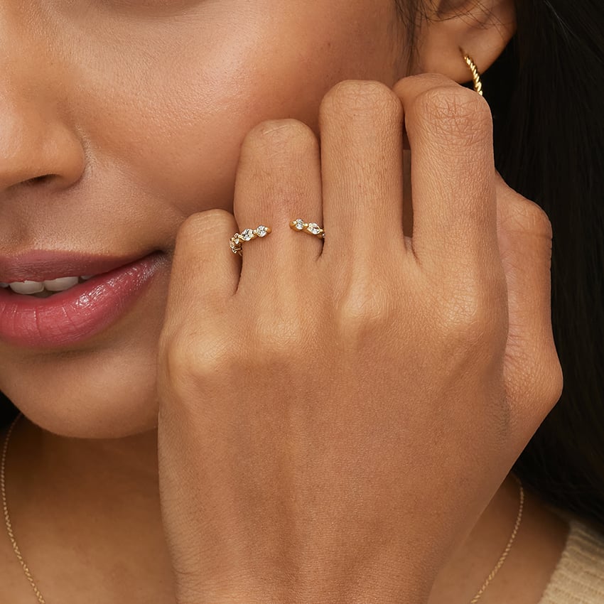 Versailles Lab Diamond Open Ring