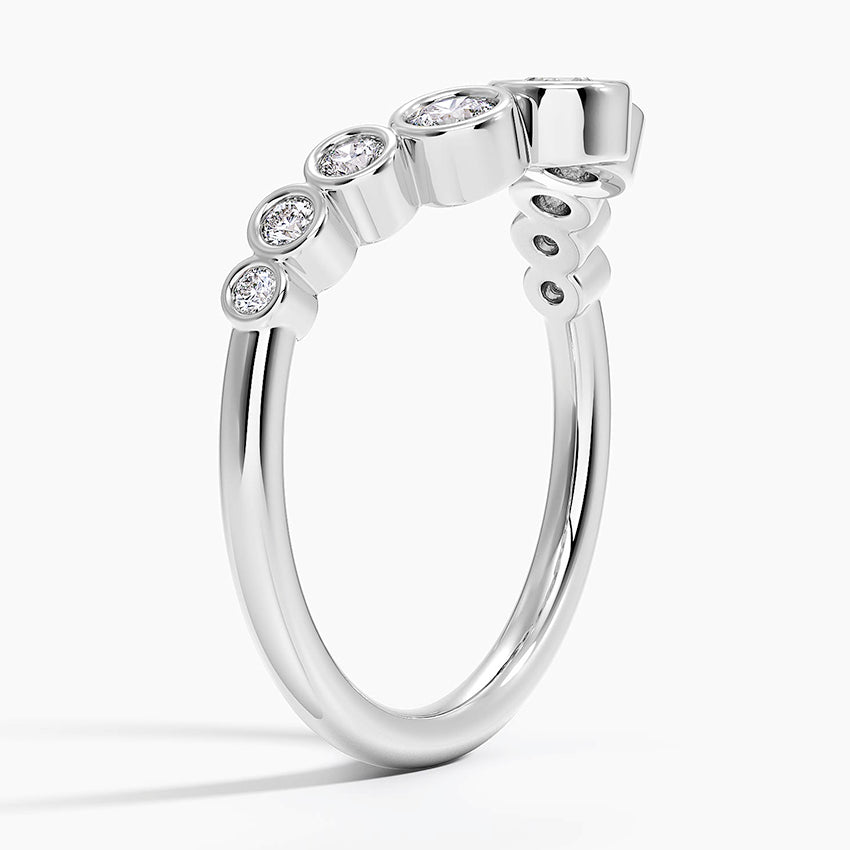 Uma Contour Bezel Diamond Ring