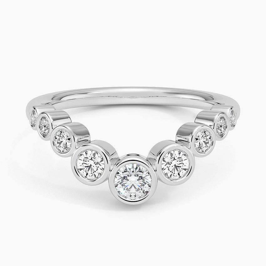 Uma Contour Bezel Diamond Ring