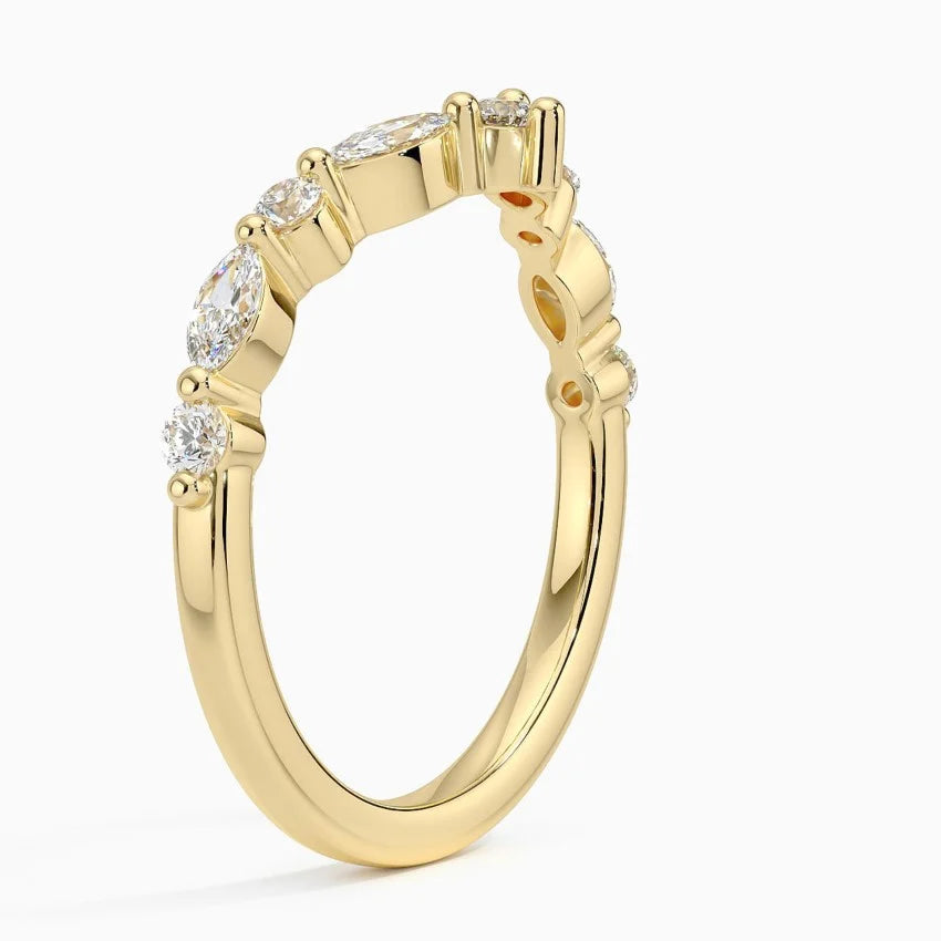Curved Versailles Diamond Ring