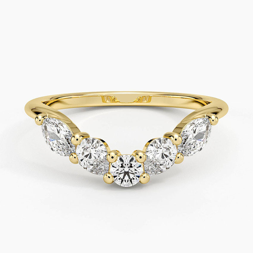 Camille Contoured Diamond Ring