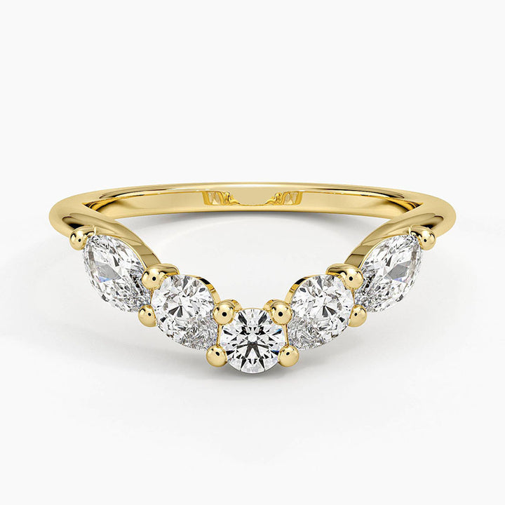 Camille Contoured Diamond Ring
