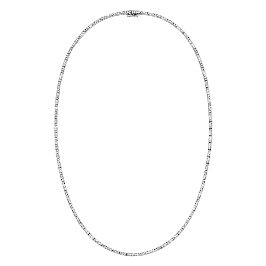 Trilogy  Lab Diamond Tennis Necklace