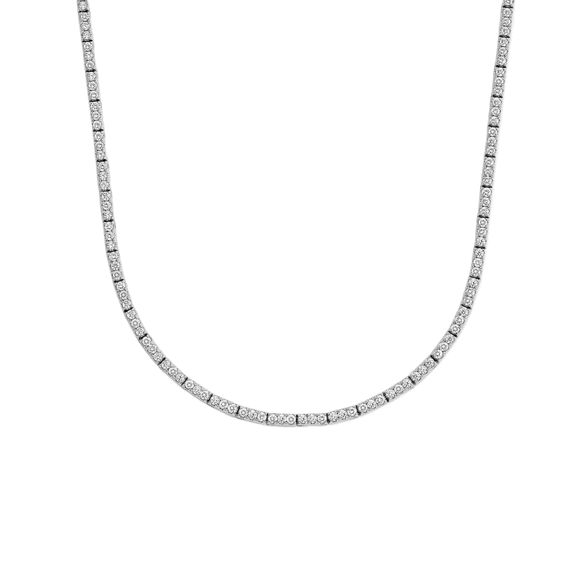 Trilogy  Lab Diamond Tennis Necklace