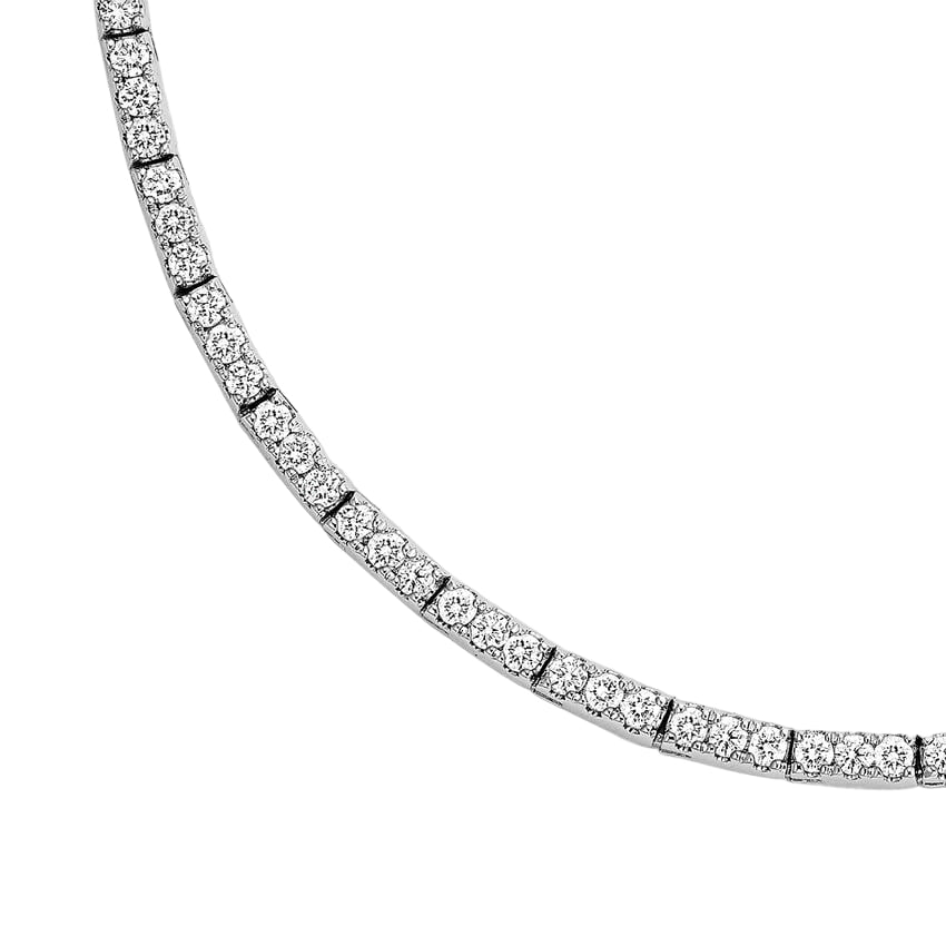Trilogy  Lab Diamond Tennis Necklace