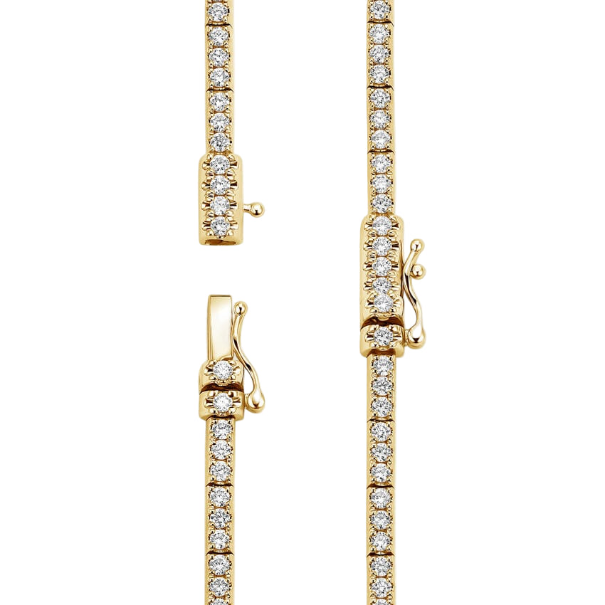 Trilogy  Lab Diamond Tennis Necklace