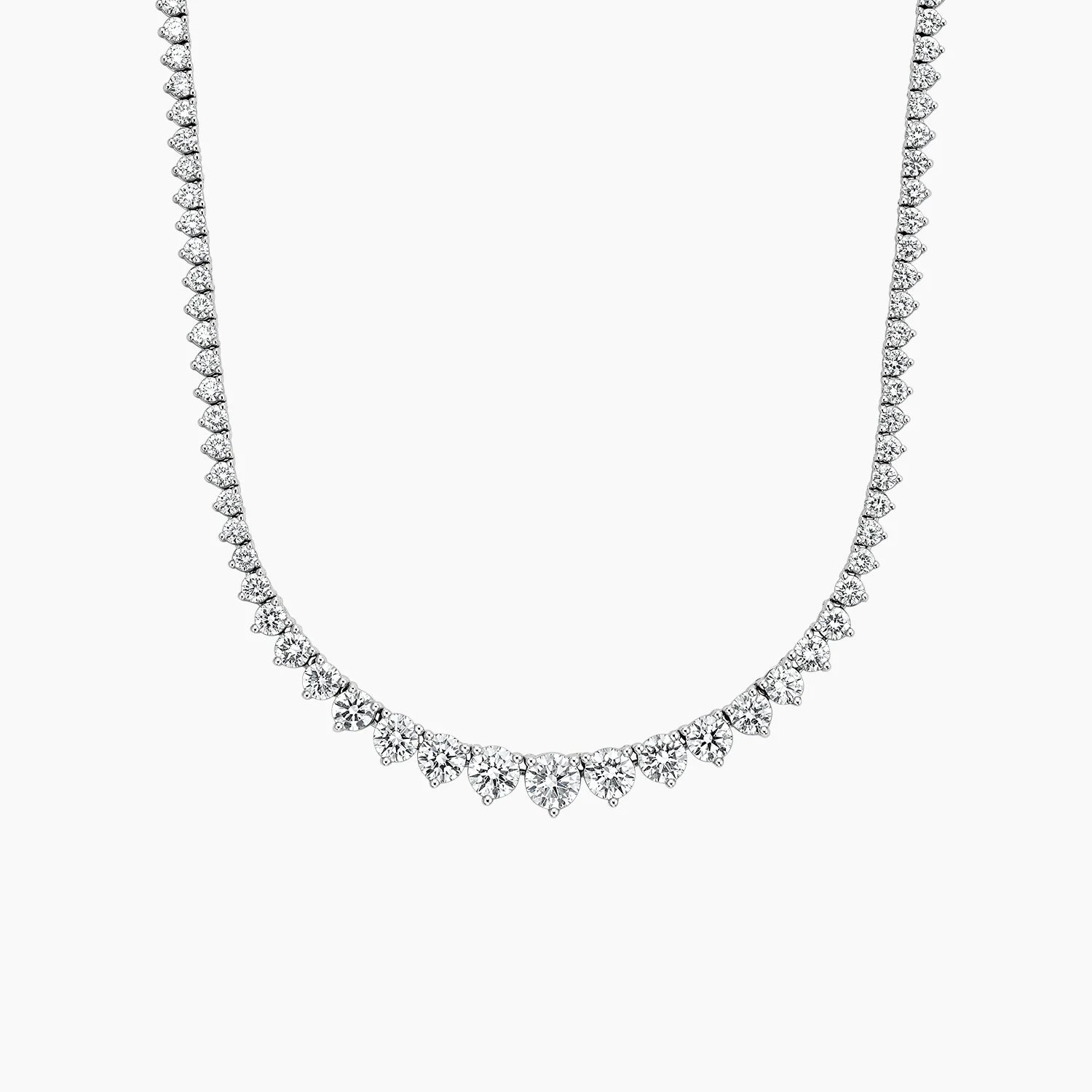 Melrose Three-Prong Lab Diamond Necklace
