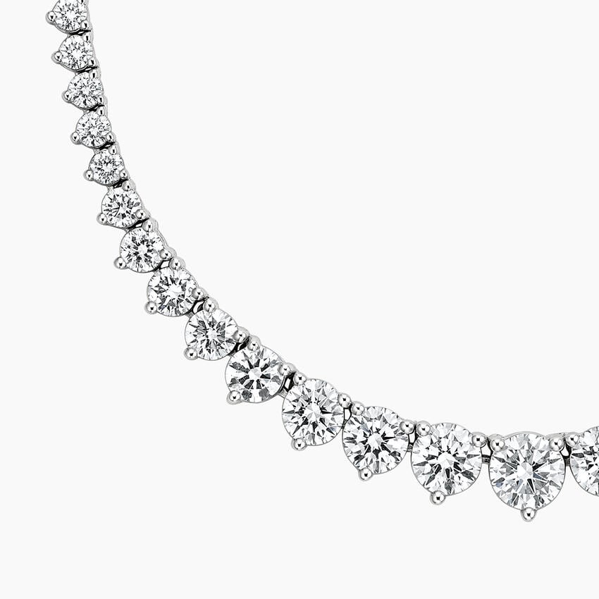 Melrose Three-Prong Lab Diamond Necklace
