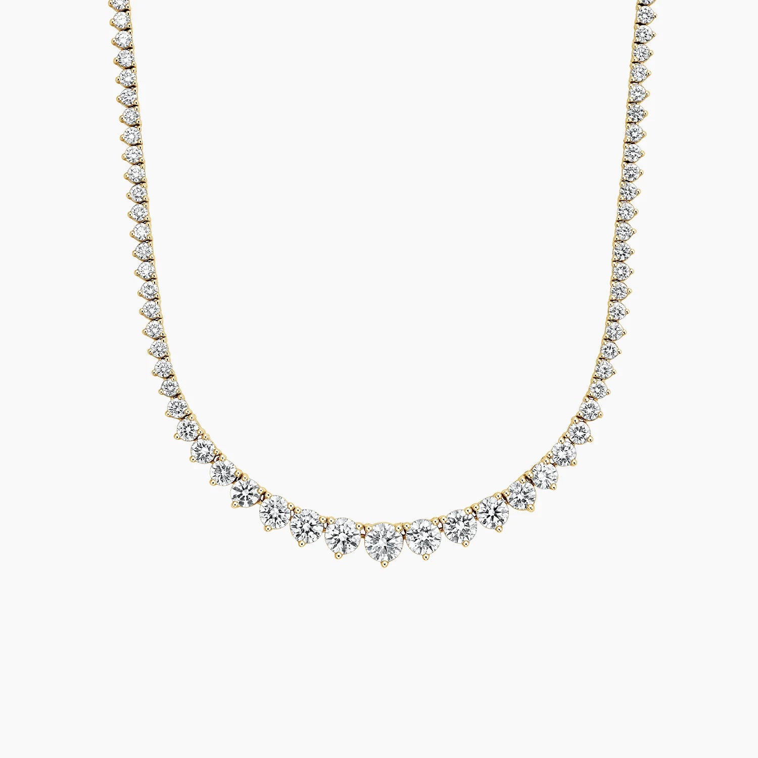 Melrose Three-Prong Lab Diamond Necklace