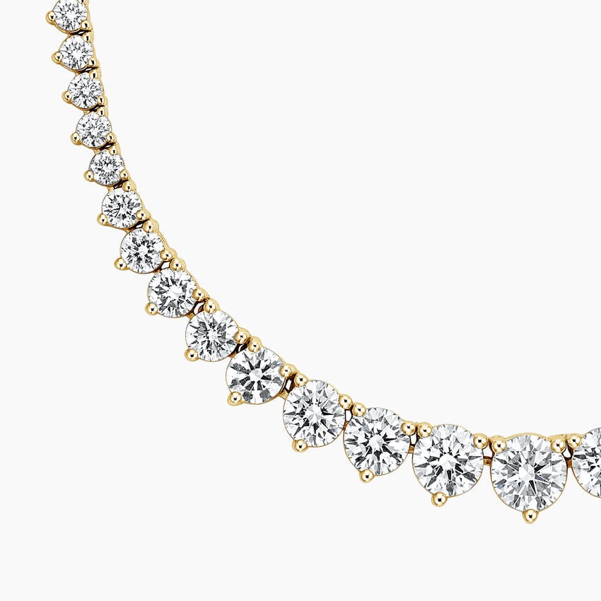 Melrose Three-Prong Lab Diamond Necklace