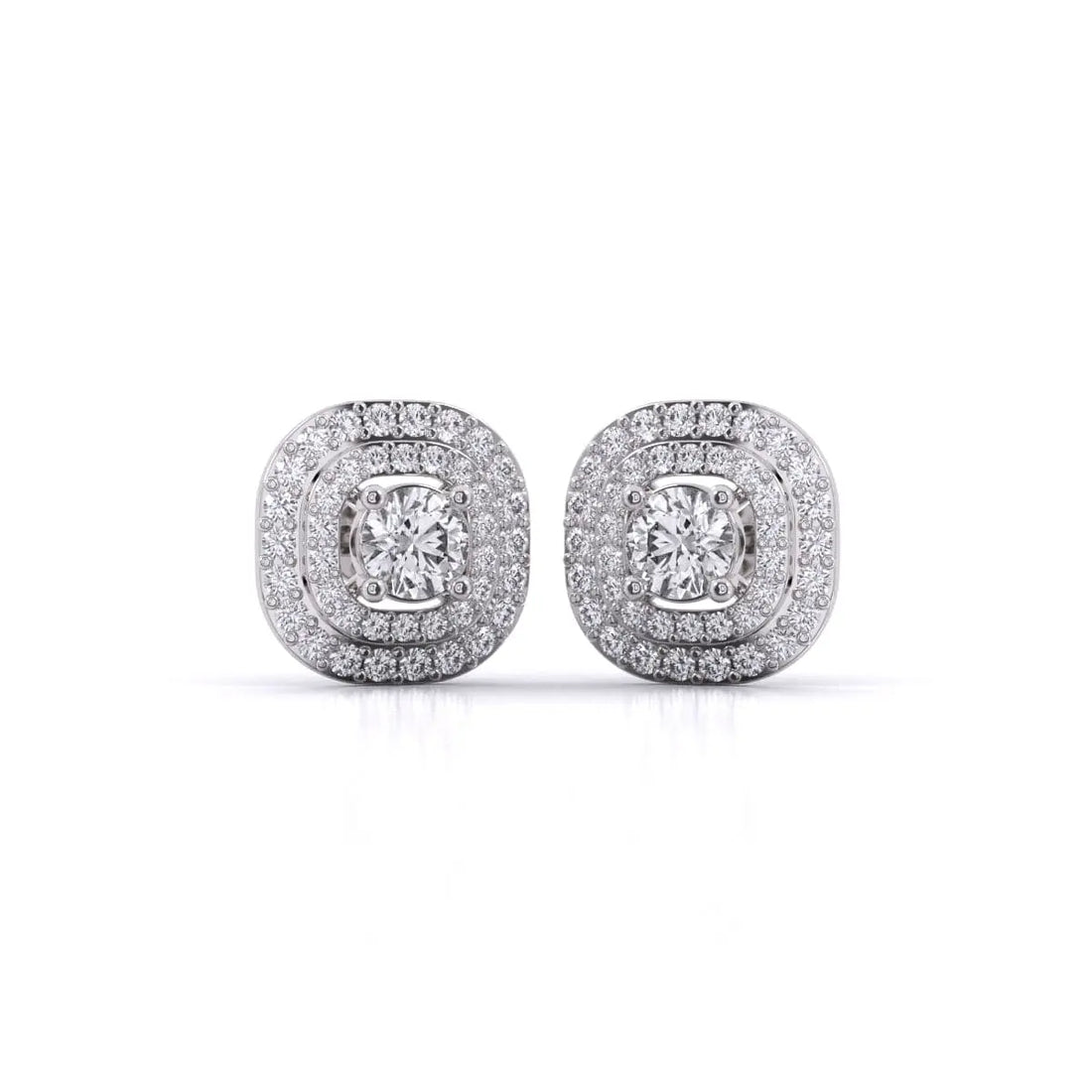 Each Layered Diamond Earrings