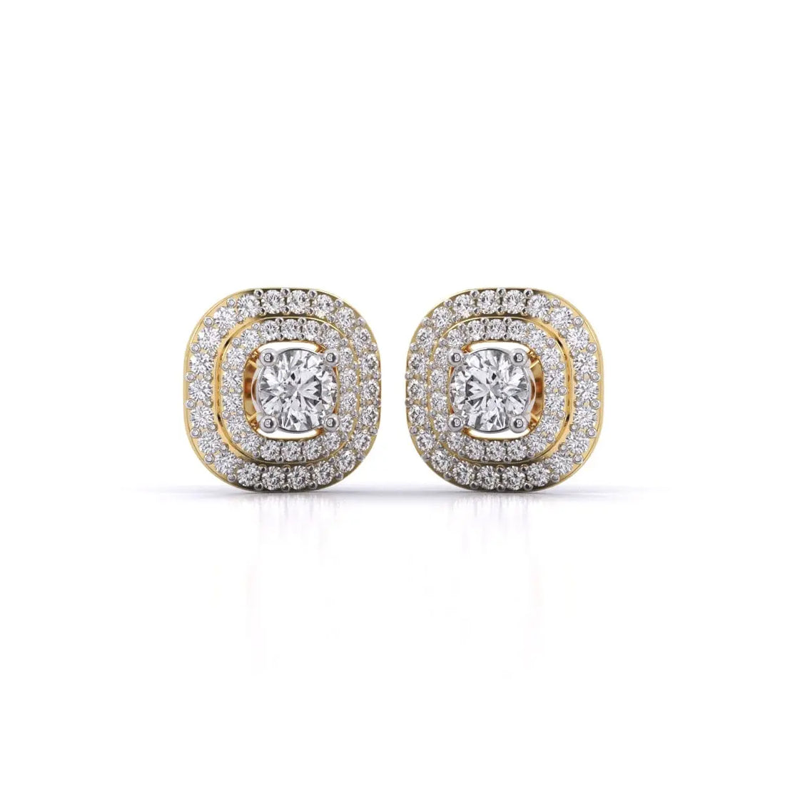Each Layered Diamond Earrings