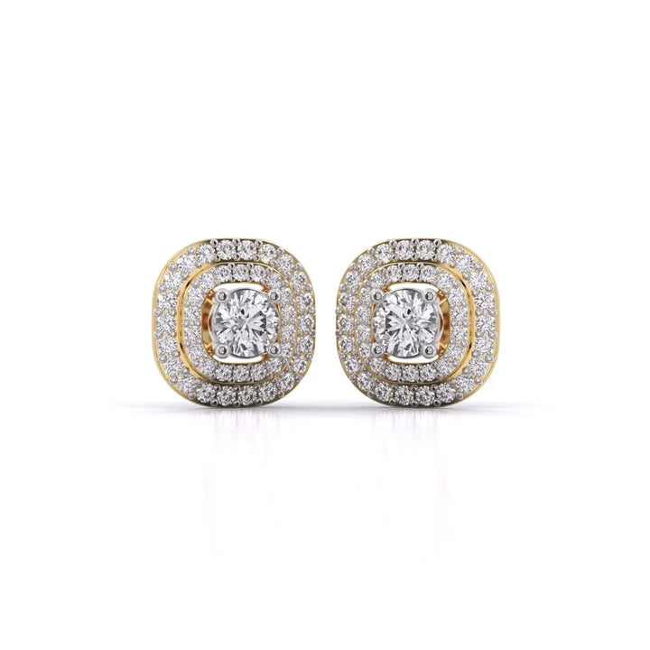 Each Layered Diamond Earrings