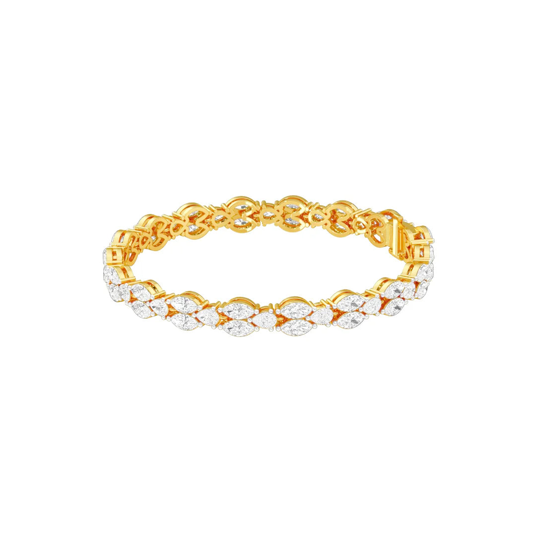Rhythmic Perfection Diamond Tennis Bracelet