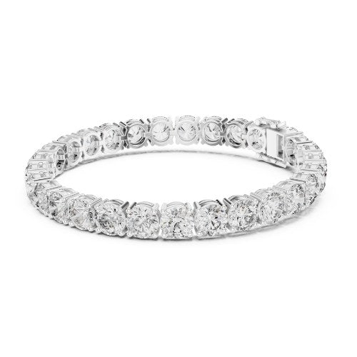 Sparkling Round Cut Diamond Tennis Bracelet