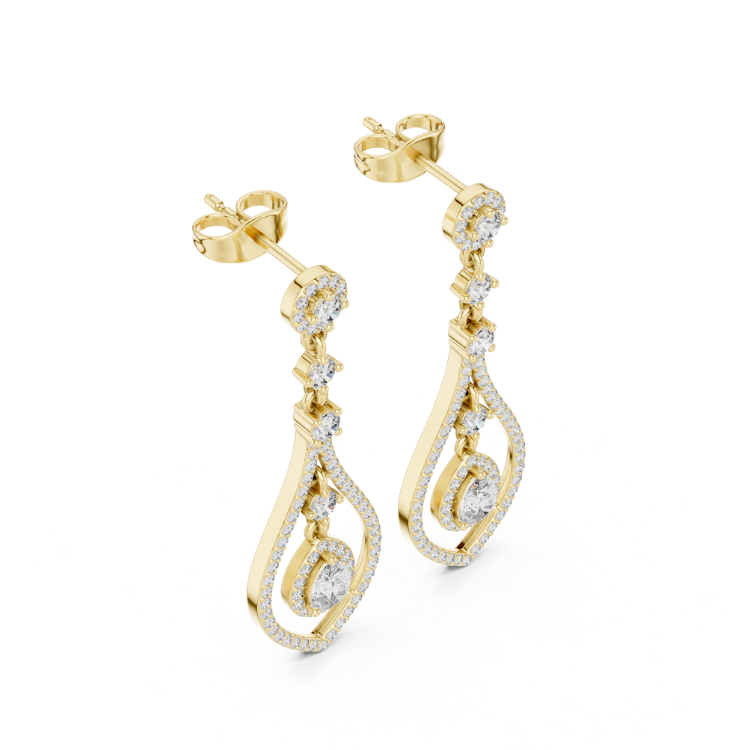 Eternal Grace Teardrop Diamond Dangle