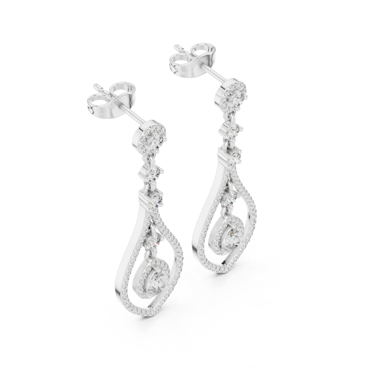 Eternal Grace Teardrop Diamond Dangle