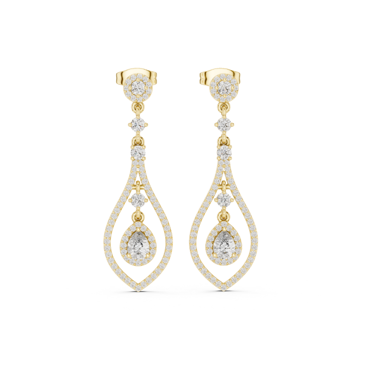 Eternal Grace Teardrop Diamond Dangle