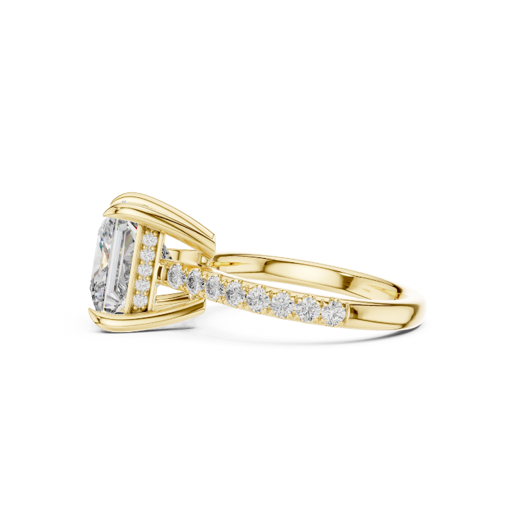 Princess-Cut Solitaire Diamond Engagement Ring