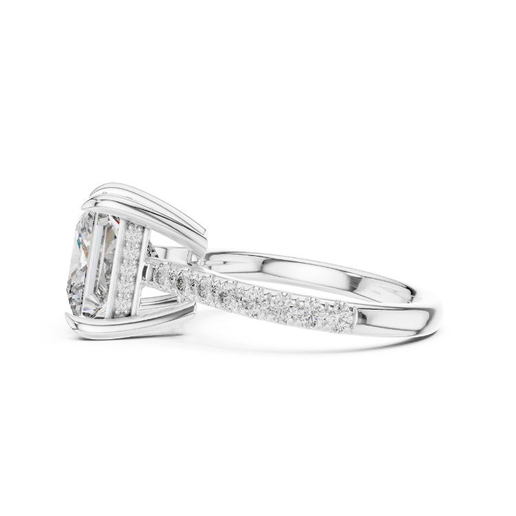Princess-Cut Solitaire Diamond Engagement Ring