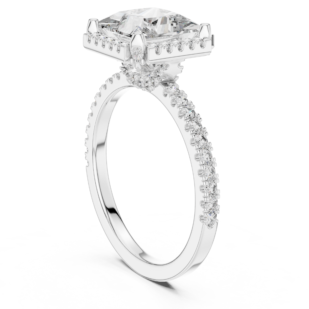 Princess Grace Halo Engagement Ring