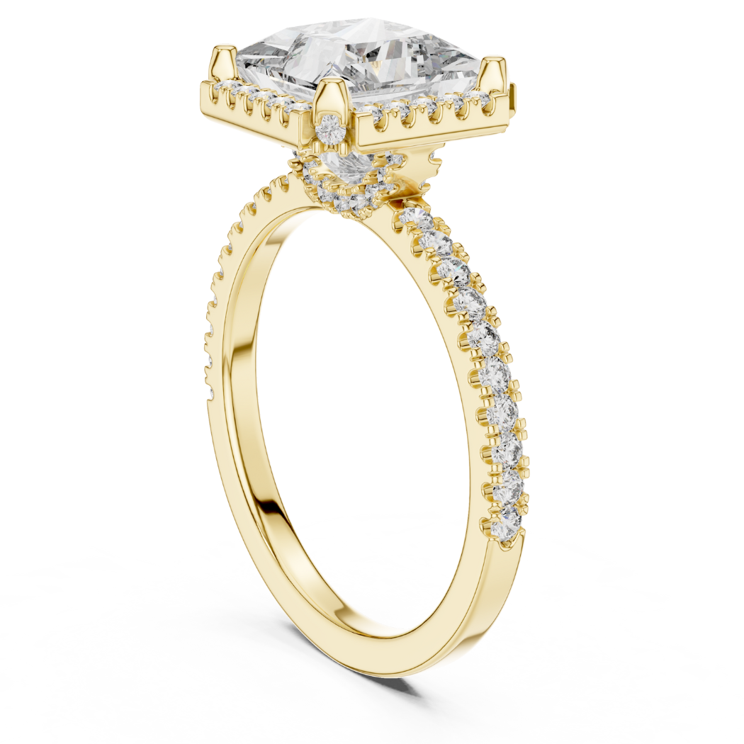 Princess Grace Halo Engagement Ring