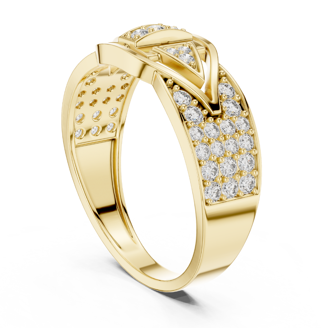 Triad Eye Diamond Ring