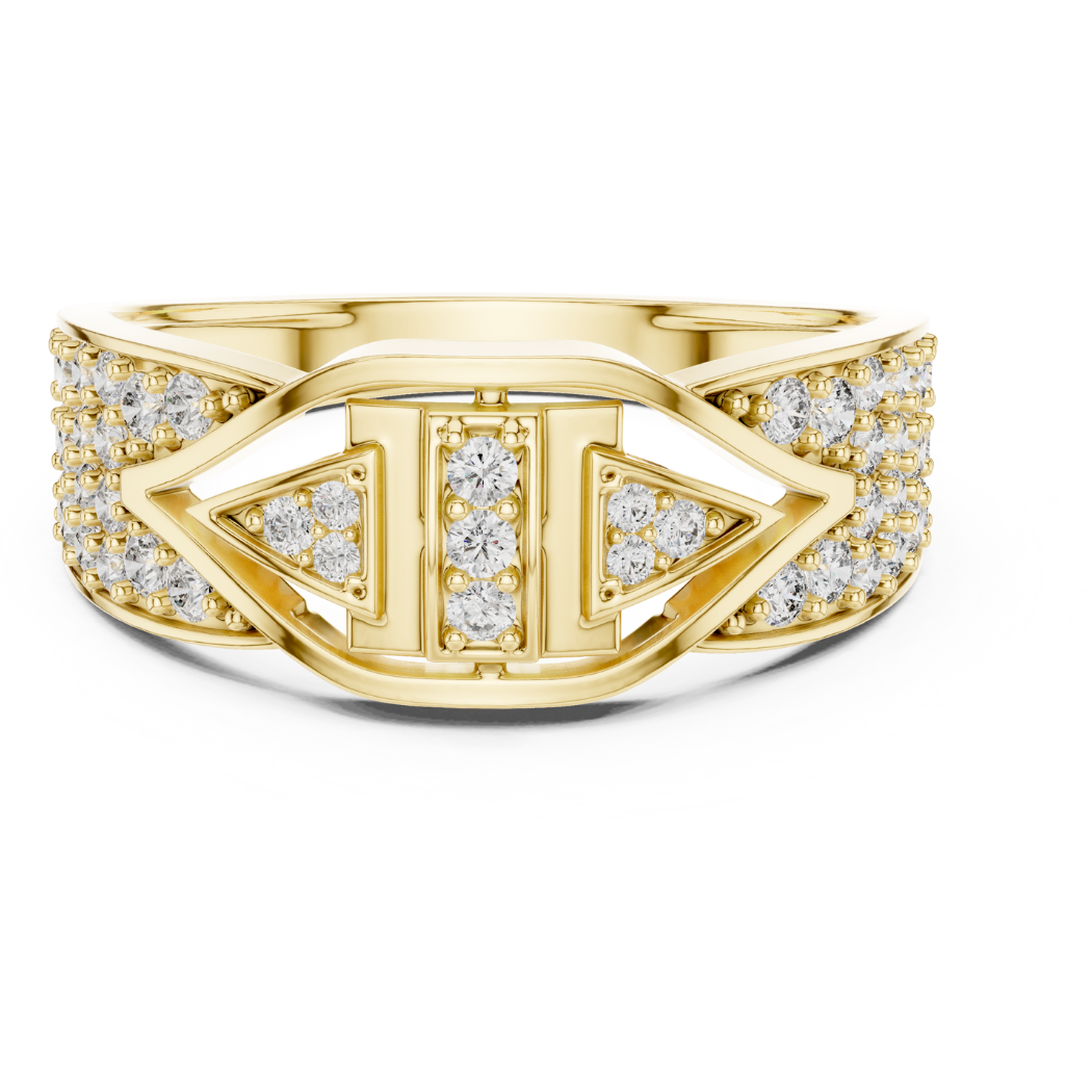 Triad Eye Diamond Ring