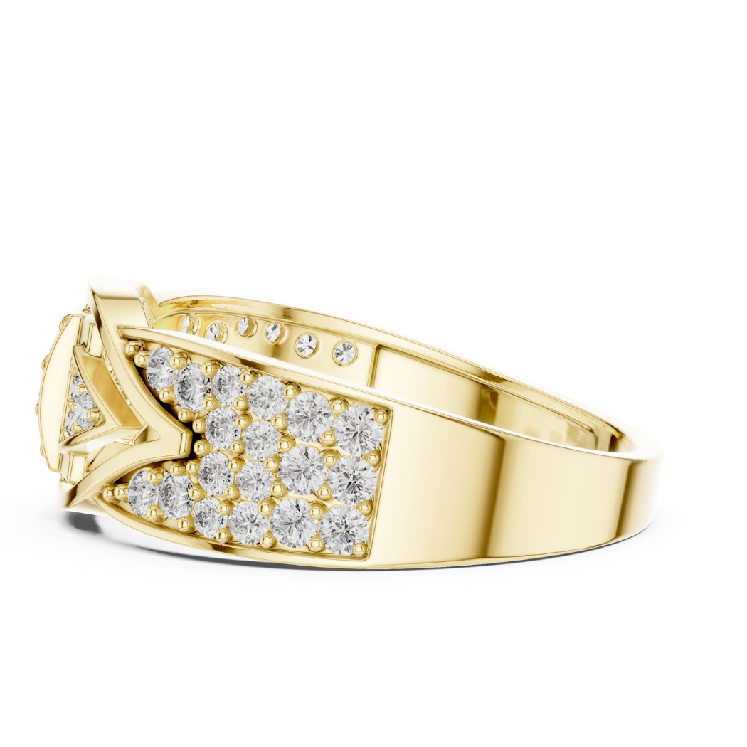 Triad Eye Diamond Ring