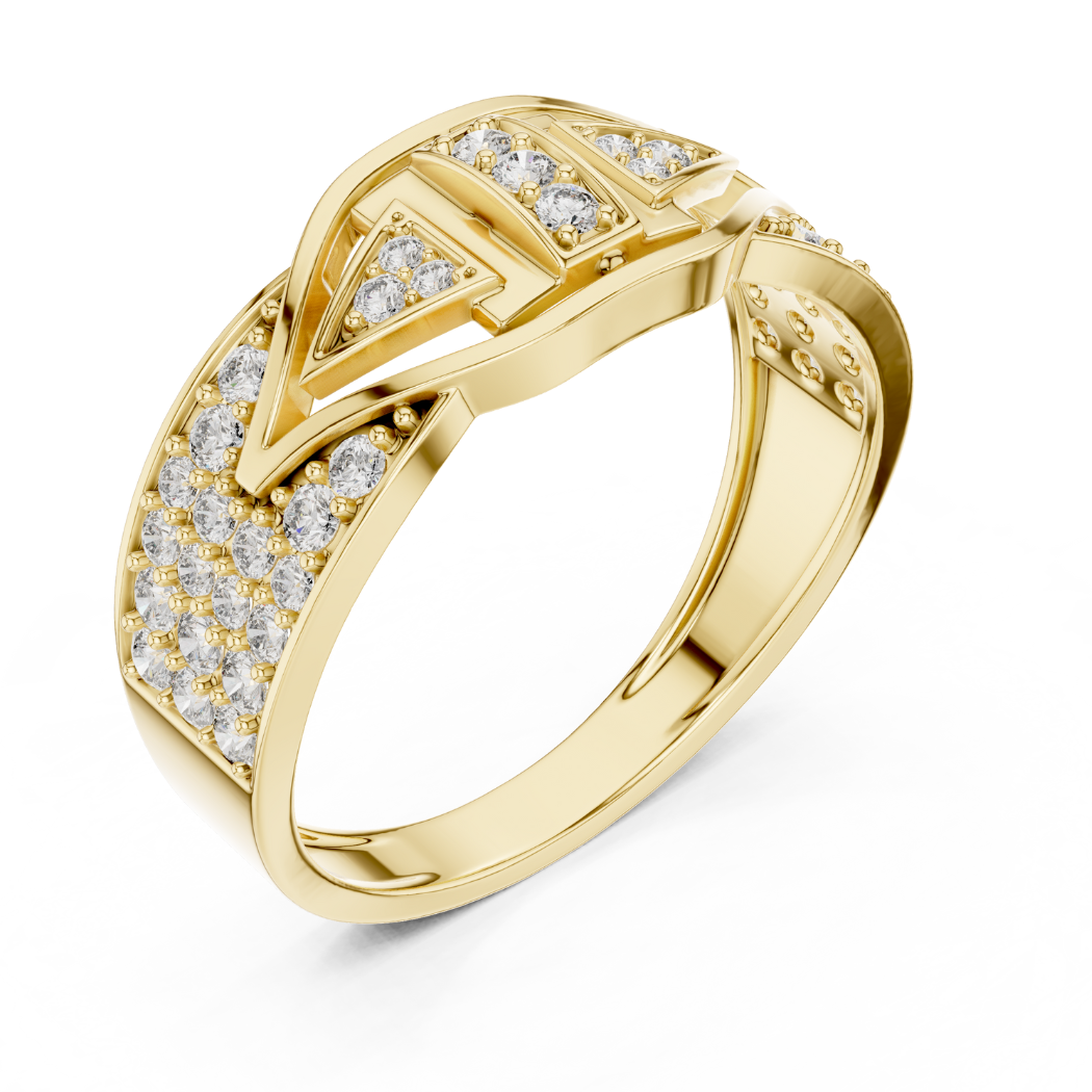 Triad Eye Diamond Ring