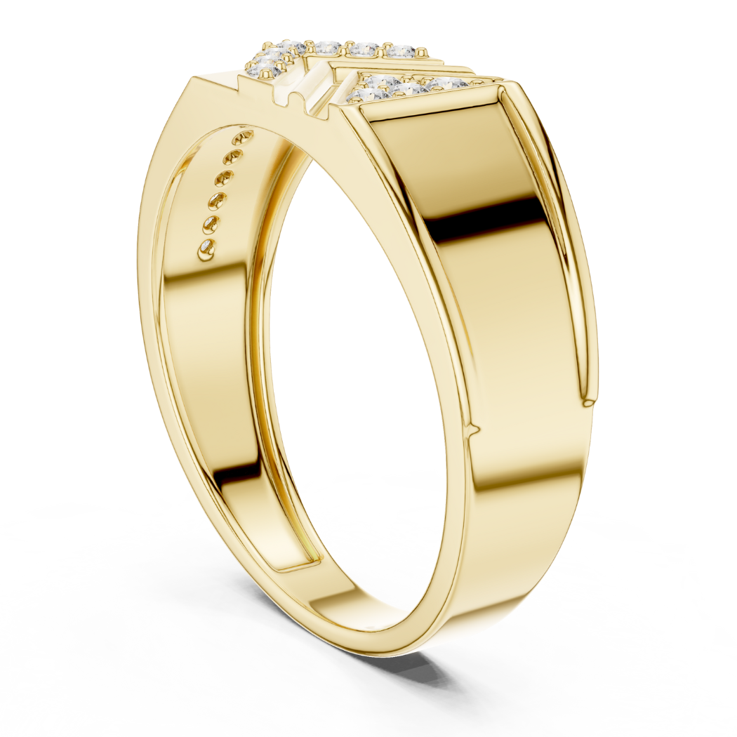 Chevron Arrow Diamond Ring