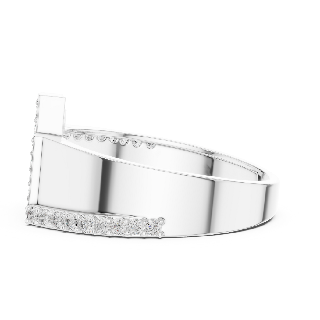 Modern Elevation Diamond Ring