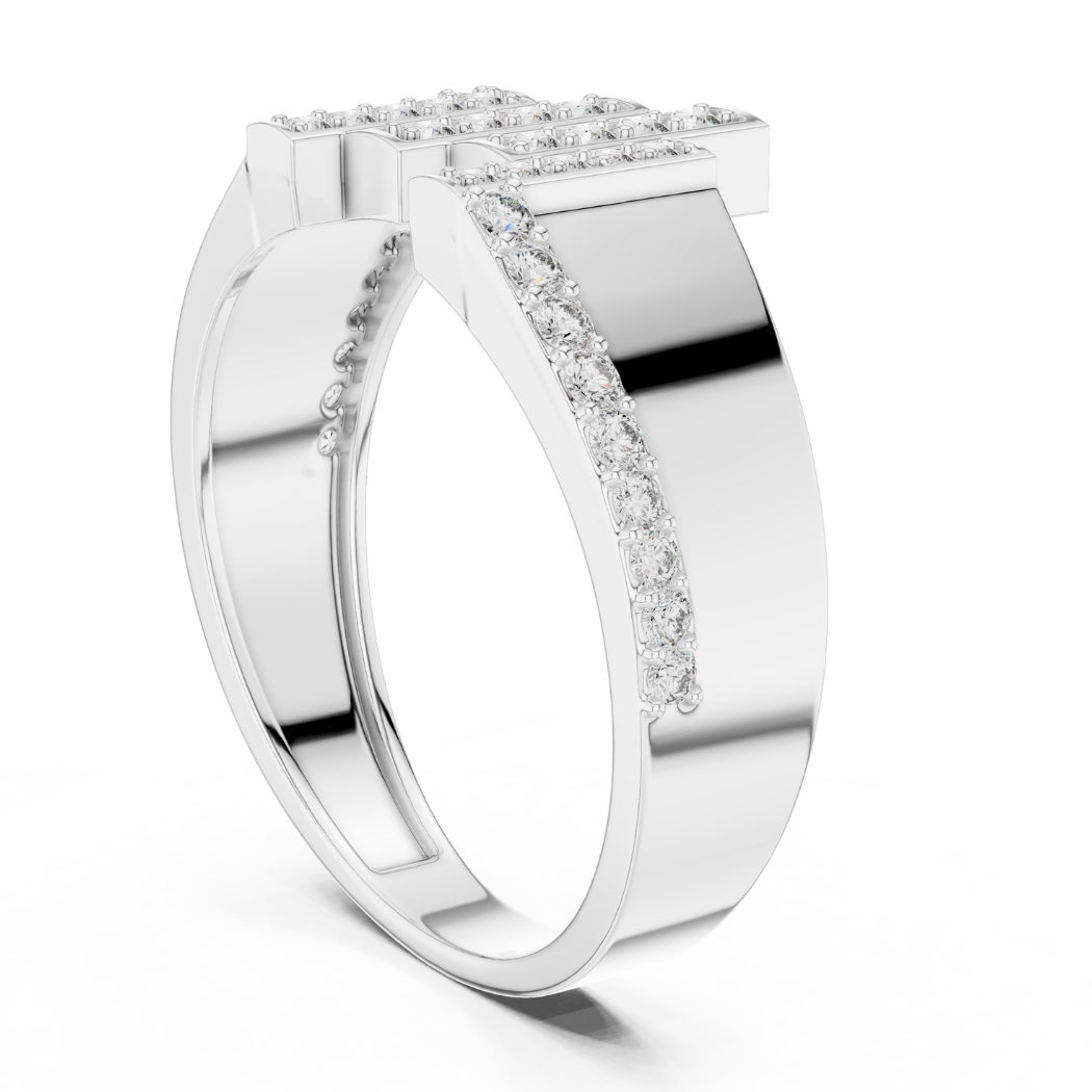 Modern Elevation Diamond Ring