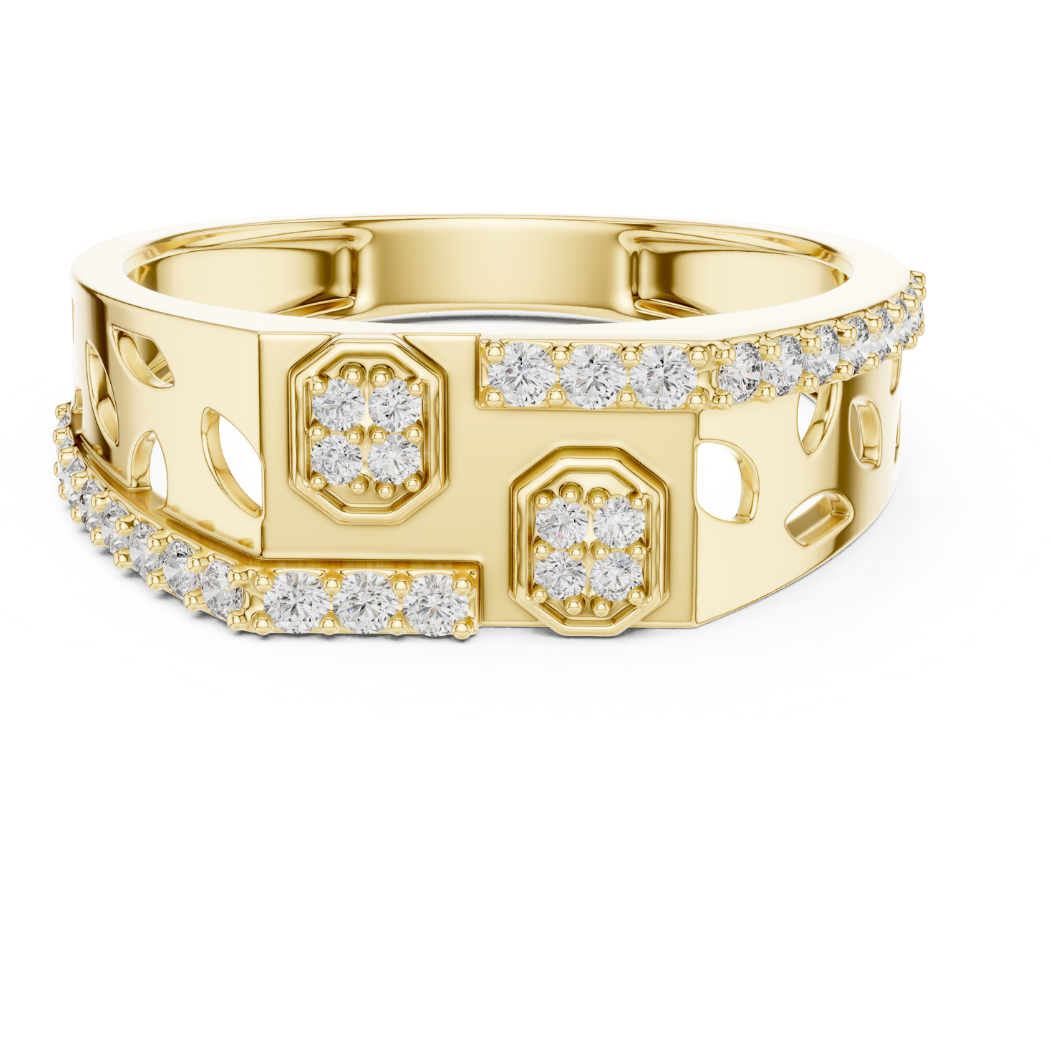 OctaGrid Luxe Diamond Band