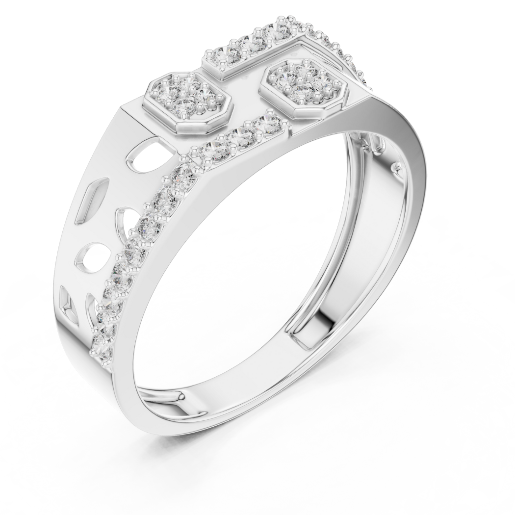 OctaGrid Luxe Diamond Band