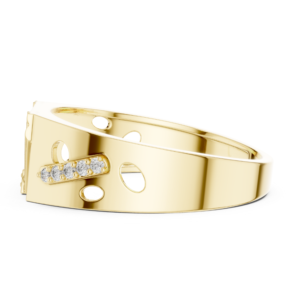 GeoLuxe V-Shine Diamond Ring