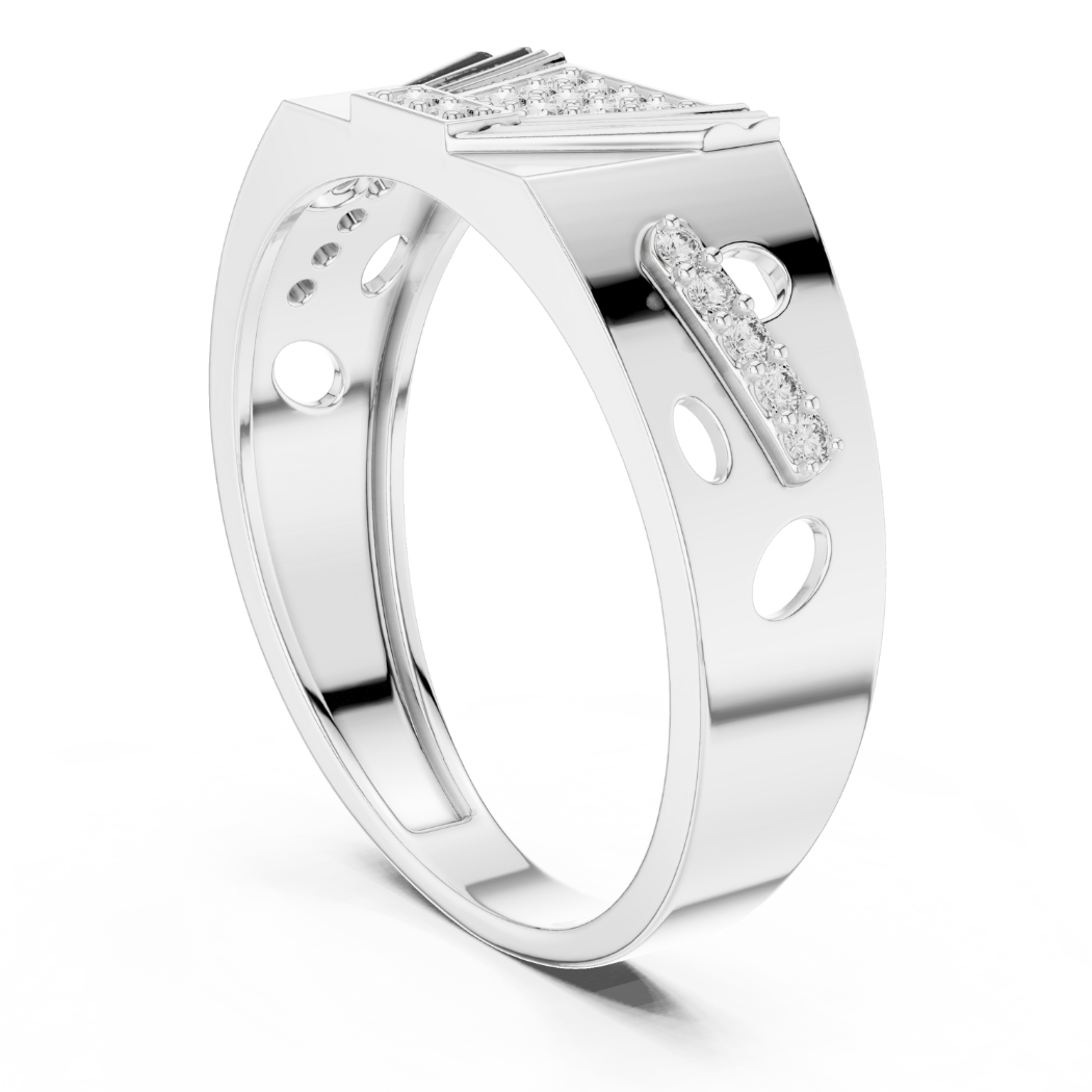 GeoLuxe V-Shine Diamond Ring