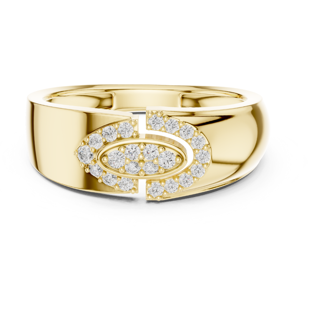 Eclipse Halo Diamond Ring