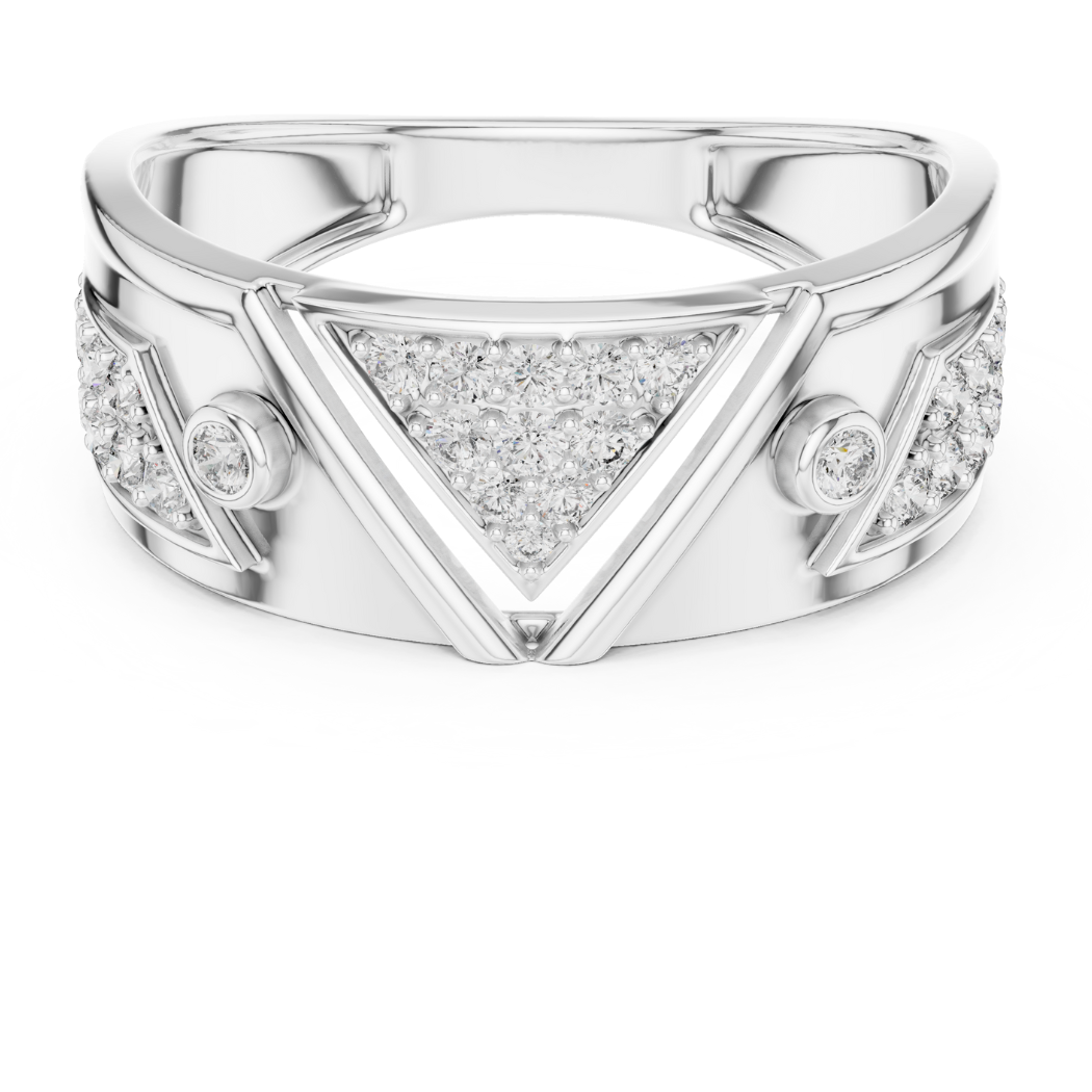 V-Triad Diamond Ring