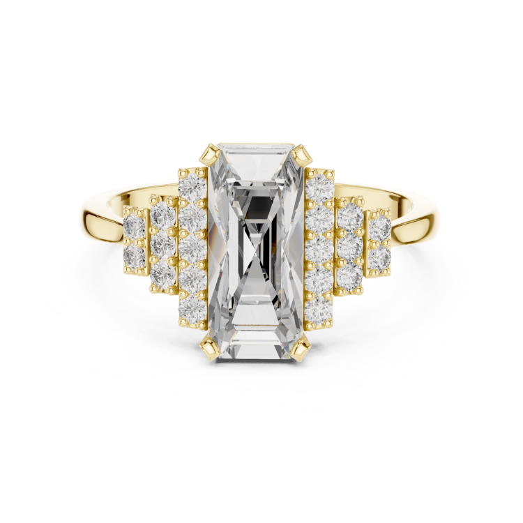 Art Deco Baguette Diamond Ring