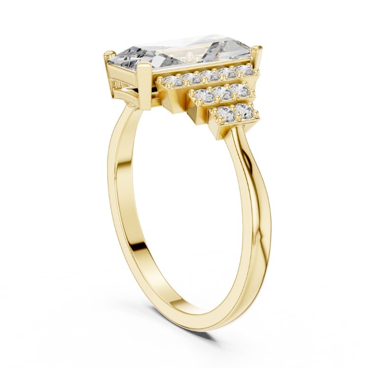Art Deco Baguette Diamond Ring